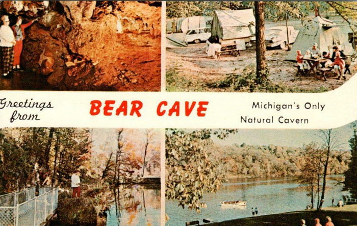 Bear Cave and Resort - POSTCARD